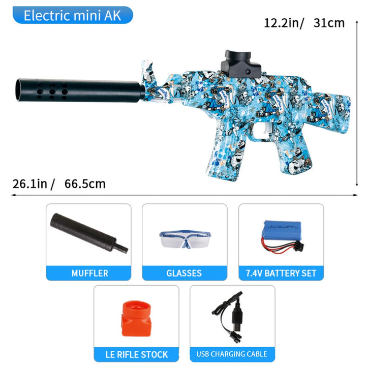 Mini fusil AK47 entièrement automatique Gel Blaster