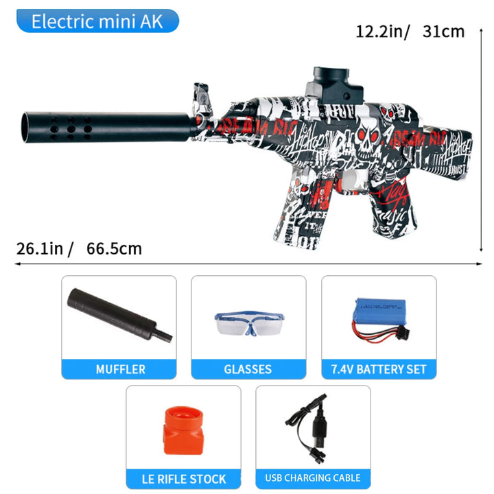 Mini fusil AK47 entièrement automatique Gel Blaster