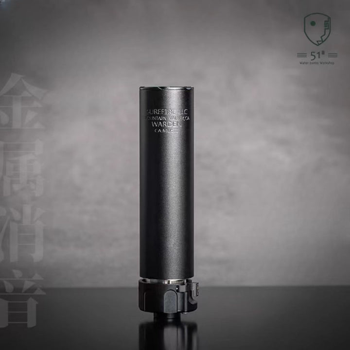 14mm CCW Interface Quick Release WARDEN Metal Silencer Suppressor