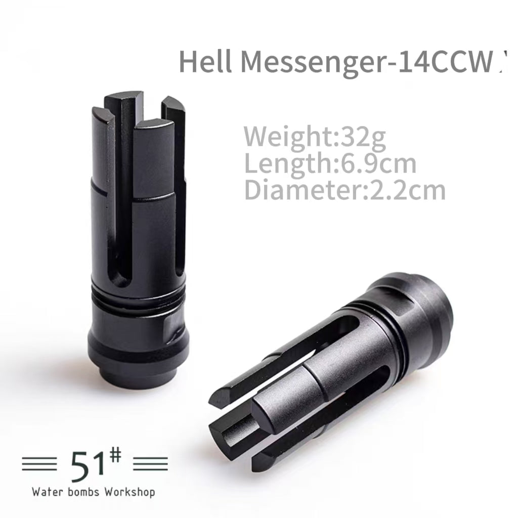 14mm CCW Threaded Metal Flash Hider Fire Caps