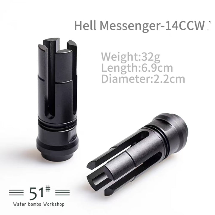 14mm CCW Threaded Metal Flash Hider Fire Caps