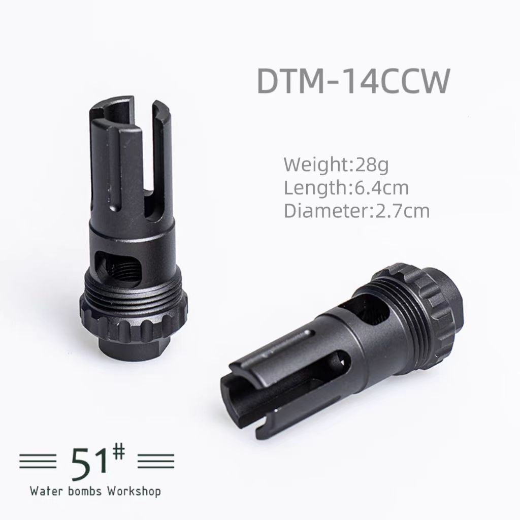 14mm CCW Threaded Metal Flash Hider Fire Caps