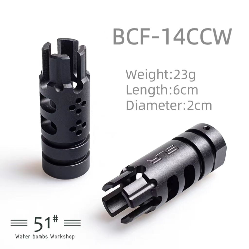 14mm CCW Threaded Metal Flash Hider Fire Caps