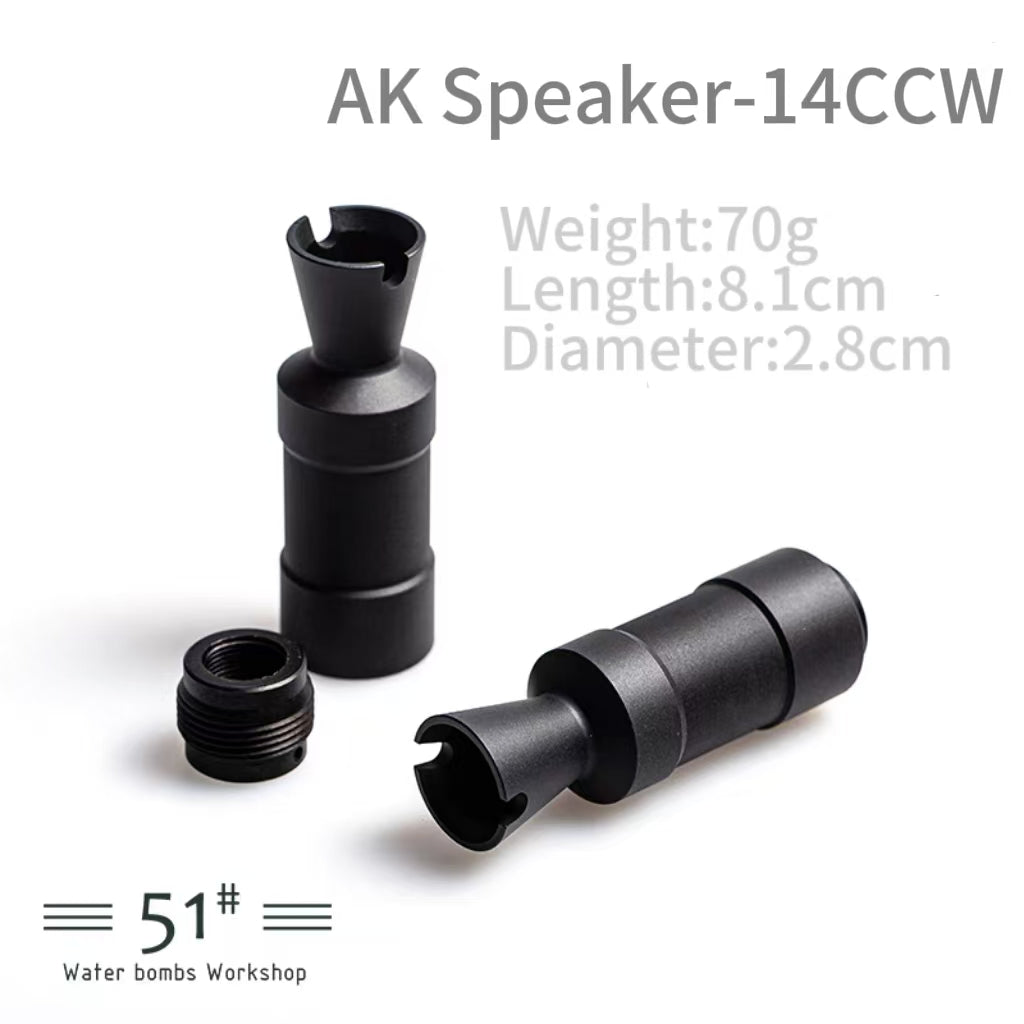 14mm CCW Threaded Metal Flash Hider Fire Caps