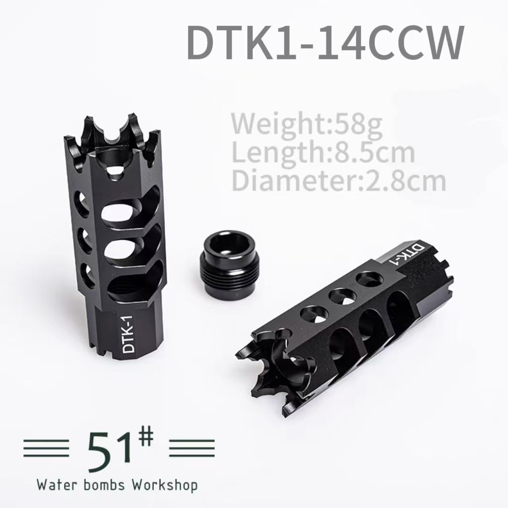 14mm CCW Threaded Metal Flash Hider Fire Caps