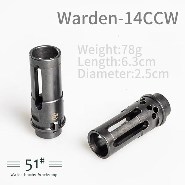 14mm CCW Threaded Metal Flash Hider Fire Caps