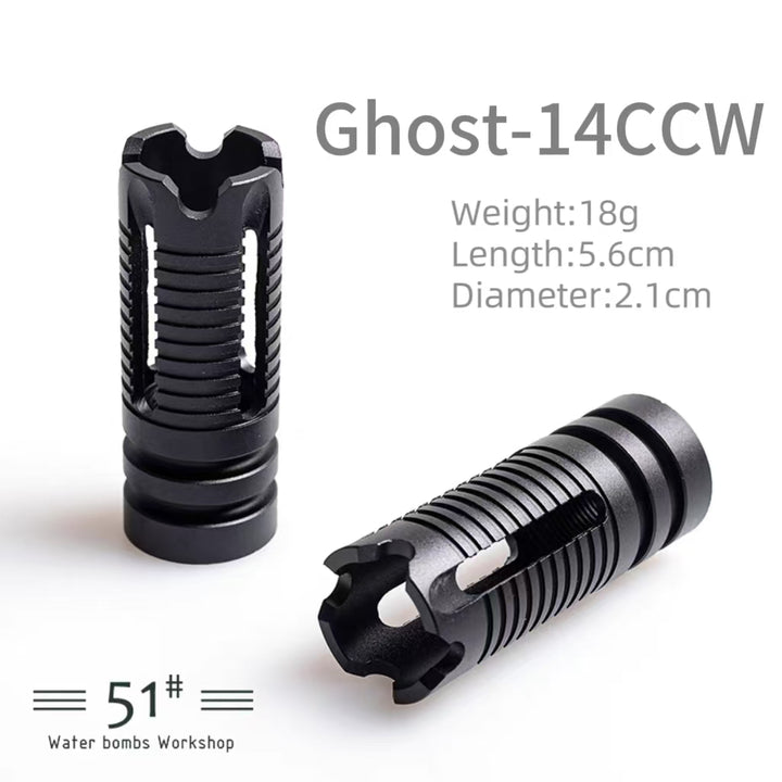 14mm CCW Threaded Metal Flash Hider Fire Caps