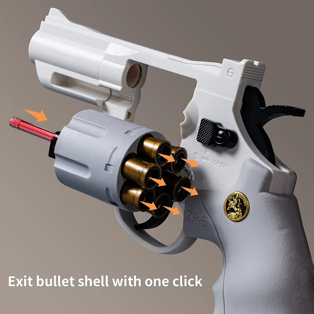 white zp-5 western revolver nerf guns