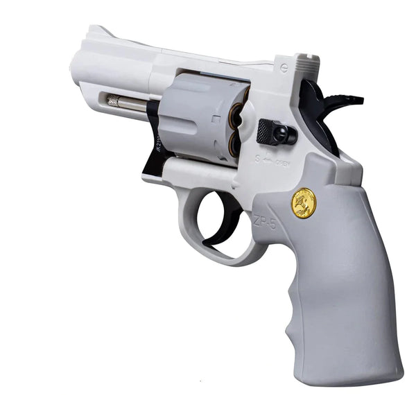 revolver occidental blanc zp-5 pistolets nerf