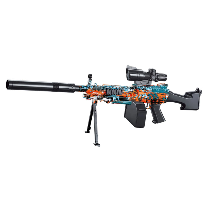 Pistolet mitrailleur coloré M249 Gel Blaster