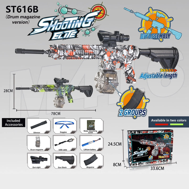 fusil blaster gel HK416 entièrement automatique