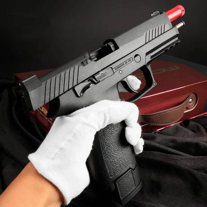 black realistic p320-m17 pistol gel blaster