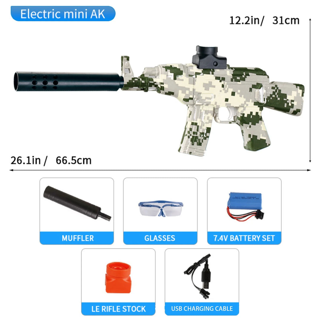 Mini fusil AK47 entièrement automatique Gel Blaster