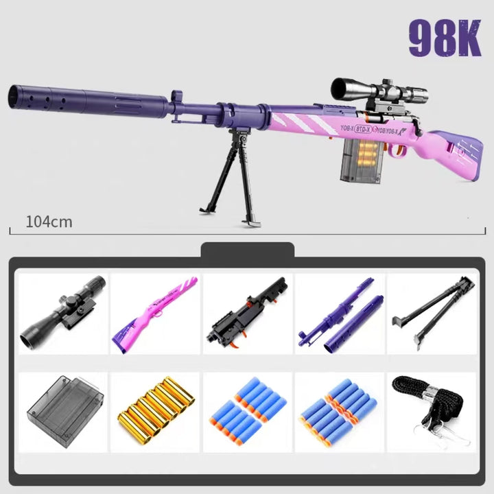 Big cool kar98k sniper rifle nerf blaster