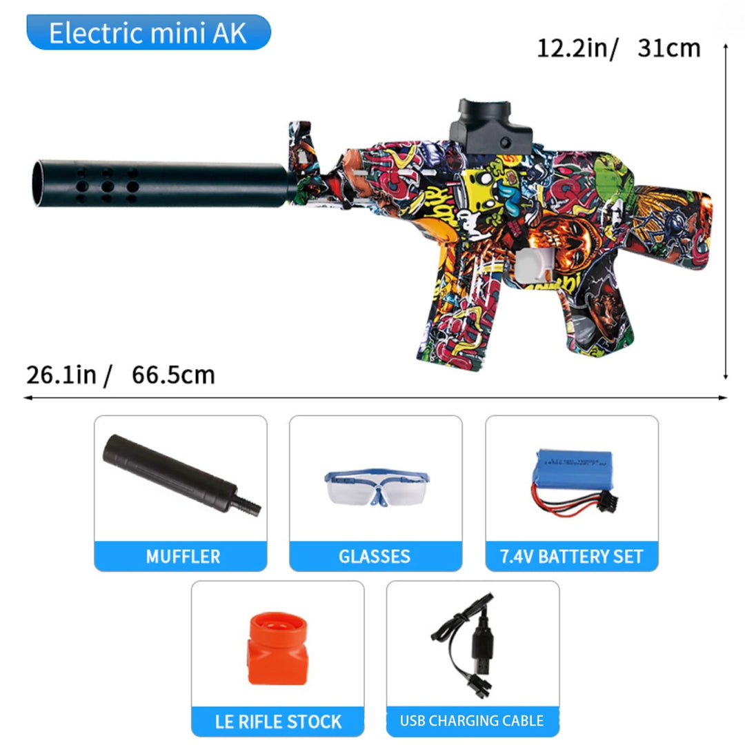 Mini fusil AK47 entièrement automatique Gel Blaster