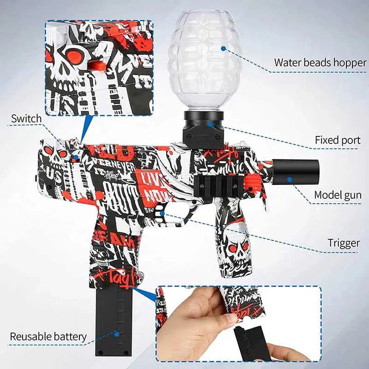 Pistolet électrique SMG Orbi Graffiti pour enfants