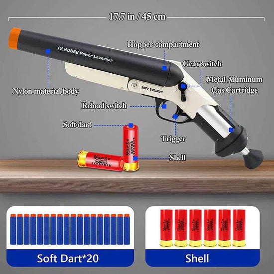 realistic shell ejection HDS68 Shotgun Nerf Gun