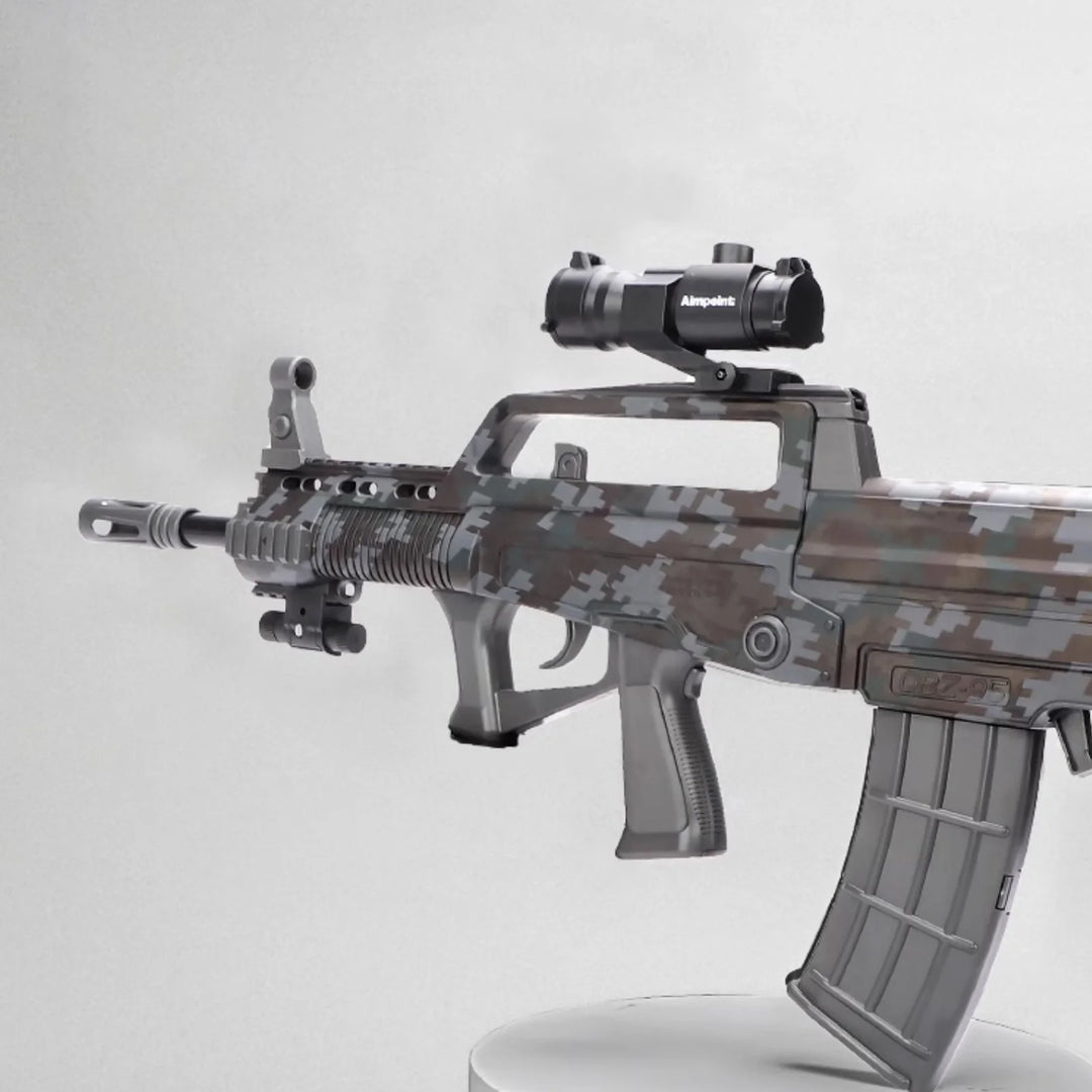 camouflage automatic QBZ 95 rifle realistic nerf guns