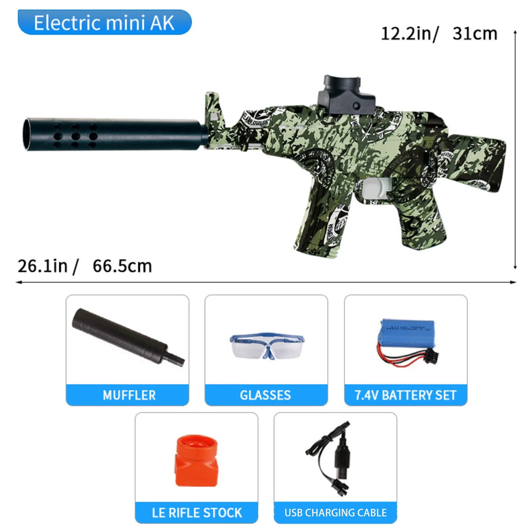 Mini fusil AK47 entièrement automatique Gel Blaster