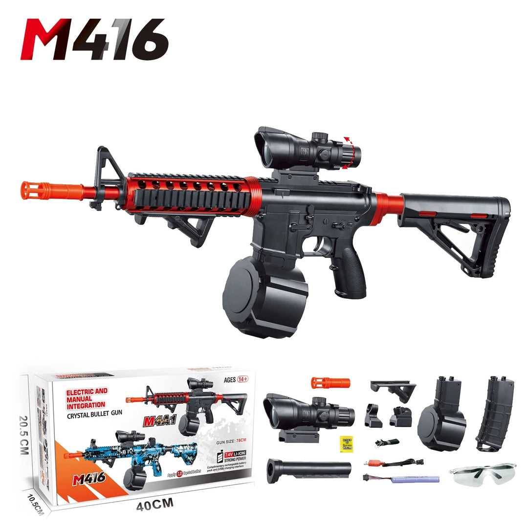 mini fusil blaster gel coloré HK416