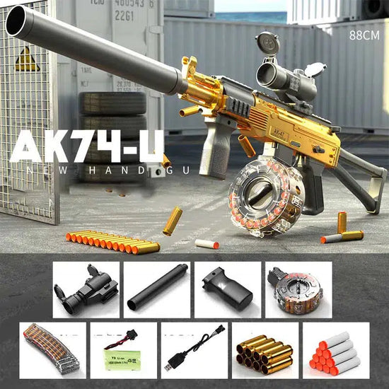 New ak74u soft foam darts blaster