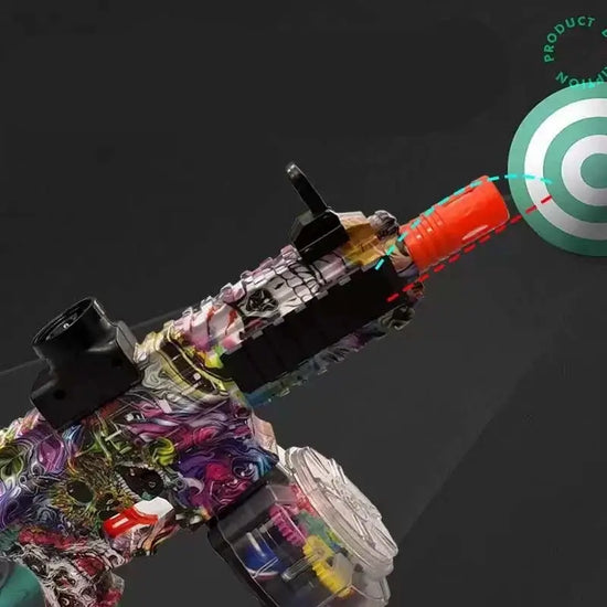 Pistolet Orbeez Mini HK416 à graffitis avec trémie