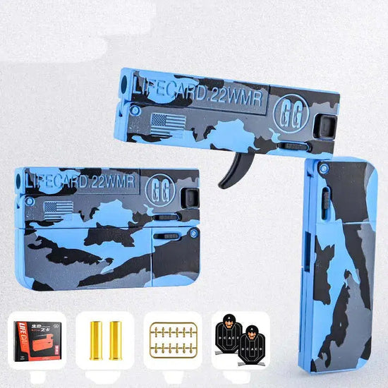 LifeCard Alloy Folding Soft Bullet Toy Gun