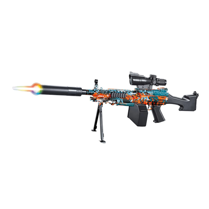 Pistolet mitrailleur coloré M249 Gel Blaster