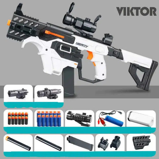 Semi-automatic Victor Submachine Gun Foam Dart Blaster