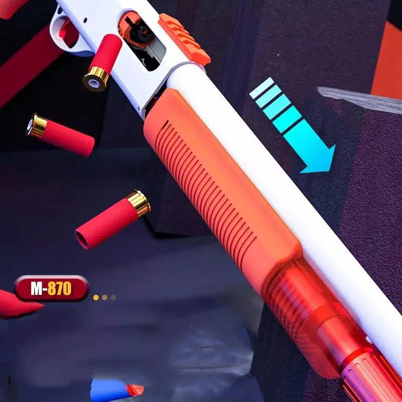 Classic manual action M870 shotgun nerf gun