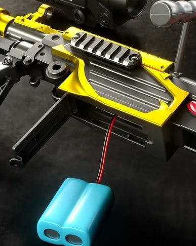 Blaster Nerf M249 en forme de dragon doré