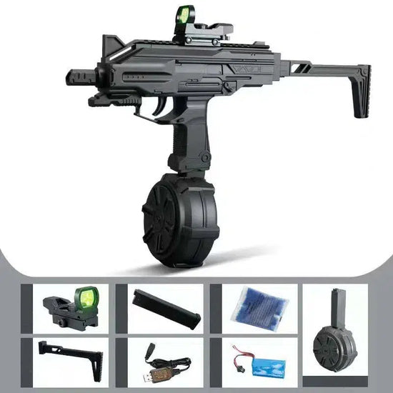 Sembylon avec Uzi Gel Ball Blaster à tambour rotatif