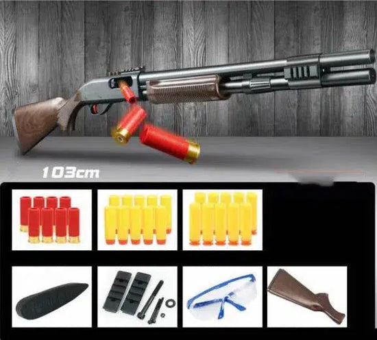 Classic manual action M870 shotgun nerf gun